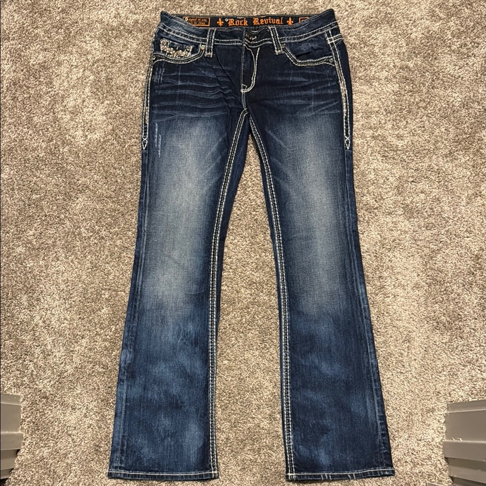 Rock Revival Women’s Dark Blue Boot Cut Jeans